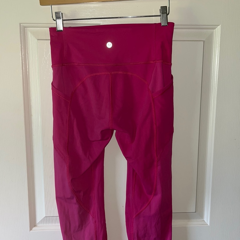 Lululemon hot pink yoga pants 21”